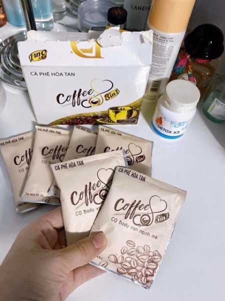 CAFE GIẢM CÂN CQ SLIM COFFEE- CÀ PHÊ CQ SLIM HỘP 10 GÓI- Cà Phê cq Slim 3in1