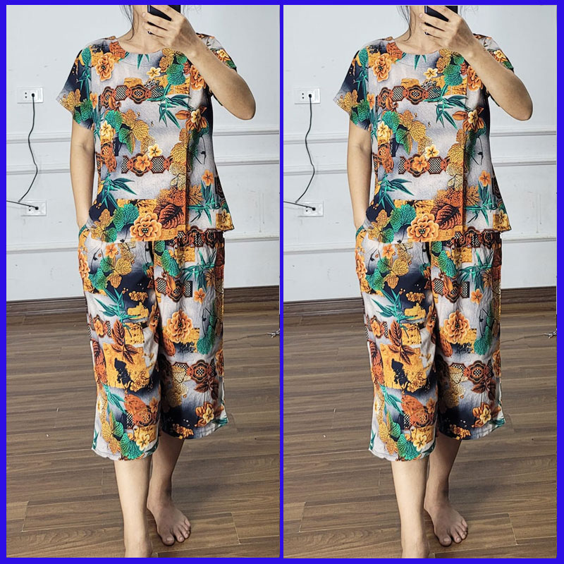 Bộ lanh lửng trung niên, đồ bộ tole cho mẹ