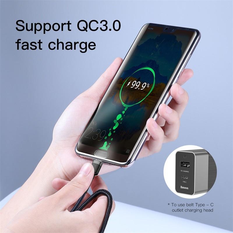 Cáp sạc nhanh Type-C to Type-C Baseus hỗ trợ PD 60W và QC3.0