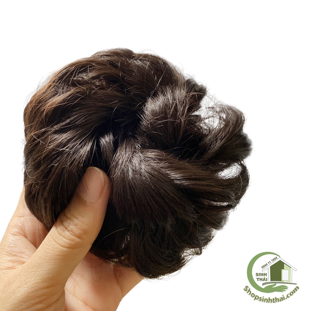 Búi tóc giả - Đồ cột tóc giả búi tóc - Búi tóc xù tự nhiên cột búi