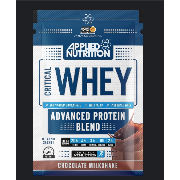 ✇  SỮA TĂNG CƠ APPLIED NUTRITION CRITICAL WHEY APPLIED NUTRITION SAMPLE 1 LẦN DÙNG