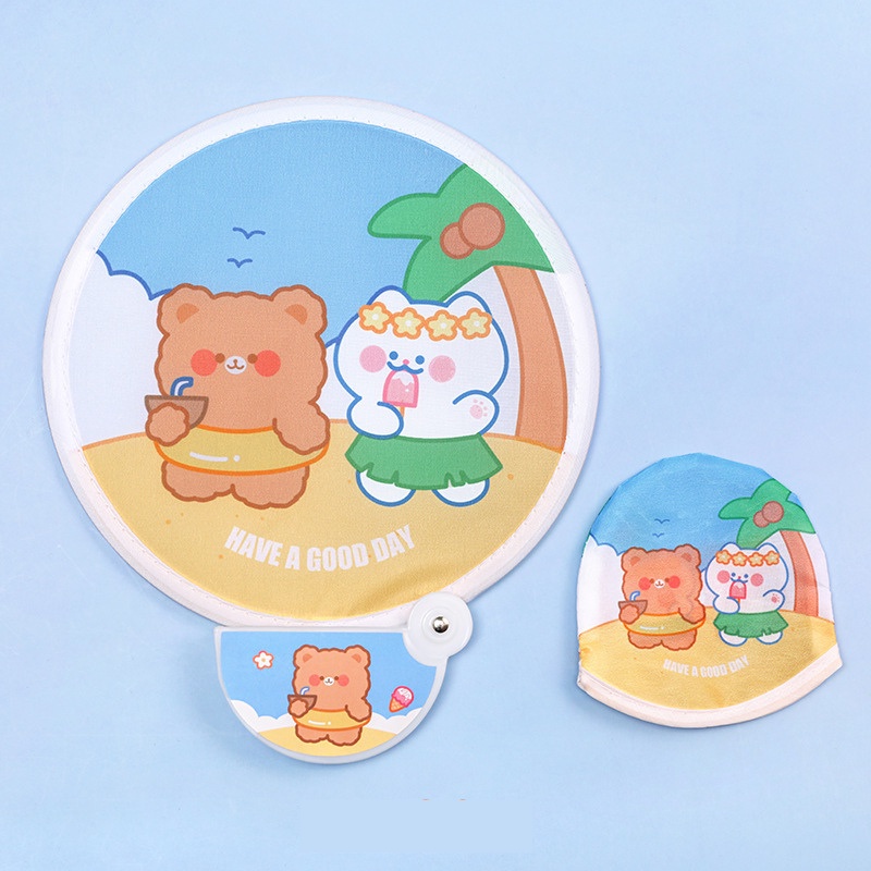 Quạt gấp gọn tự bung dễ thương