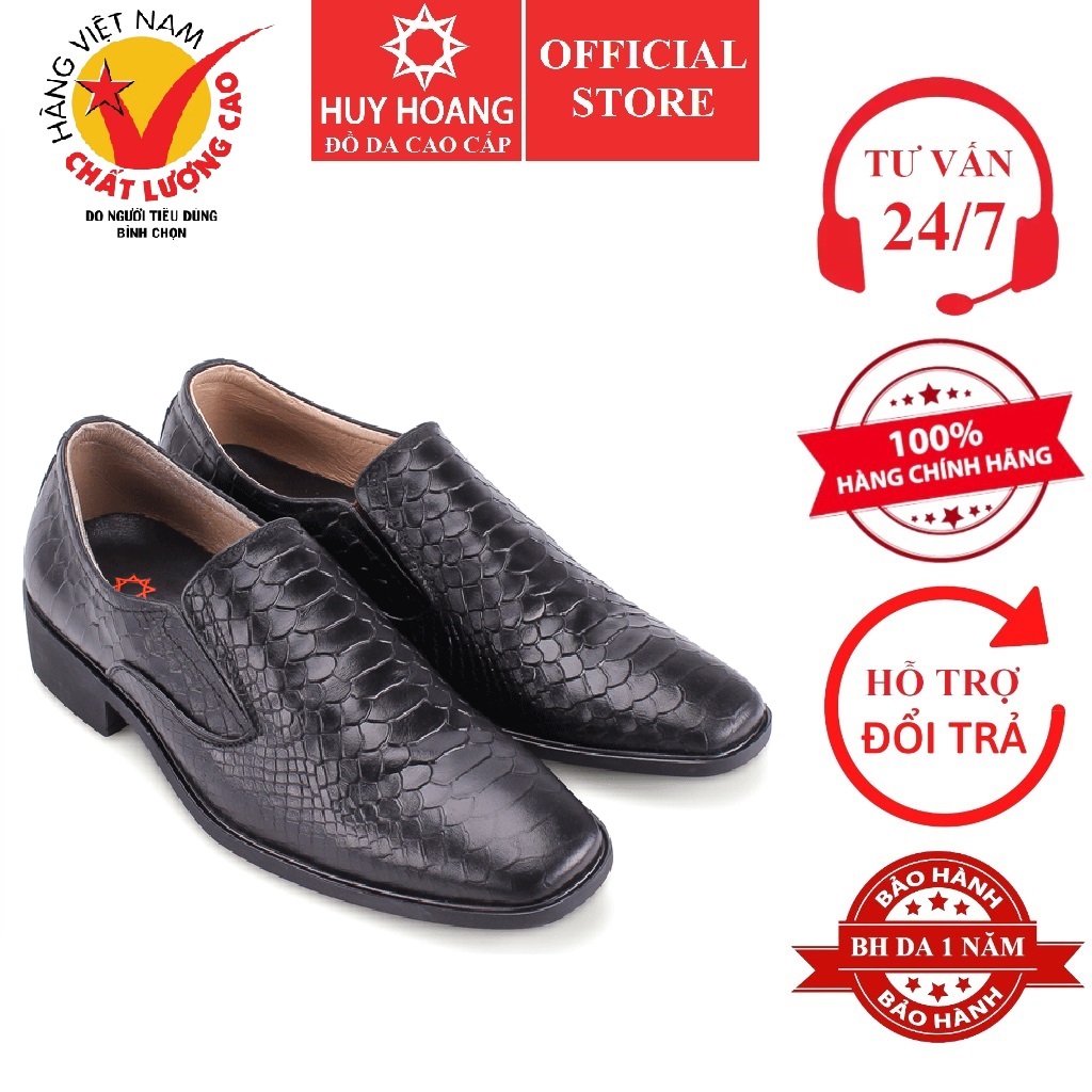 Men's black moccasins cowhide leather shoes hk7195