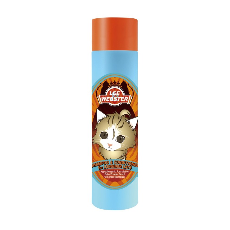 Dầu Gội Cho Mèo Lông Dài - Lee&Webster - Shampoo & Conditioner For Long-Hair Cats - 280G