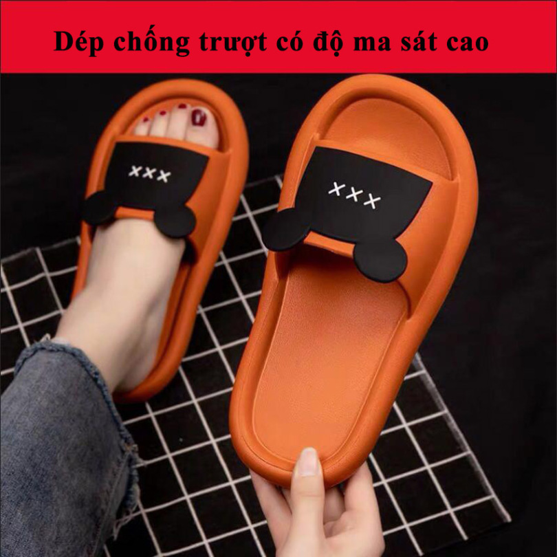 Dép ulzzang quai ngang tai gấu đi trong nhà siêu dẻo- LITA STORE-Siêu dễ thương giá rẻ