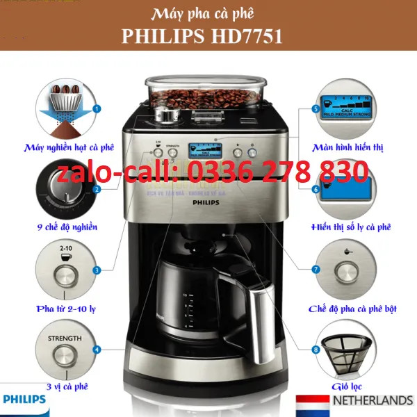 Grinder coffee Philips HD7751 genuine automatic