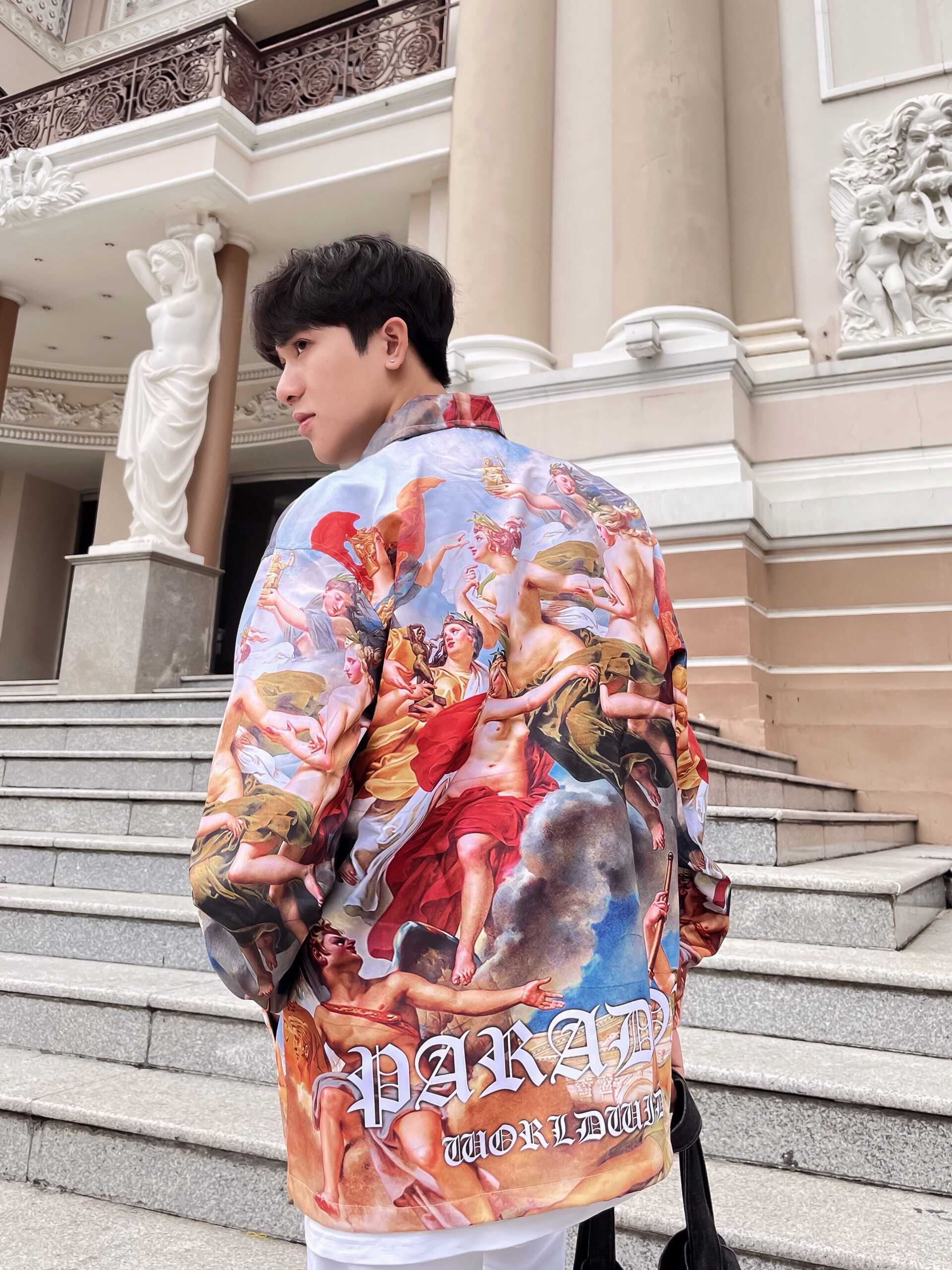 PARADOX Áo khoác dù ZOE OVER-PRINTED JACKET