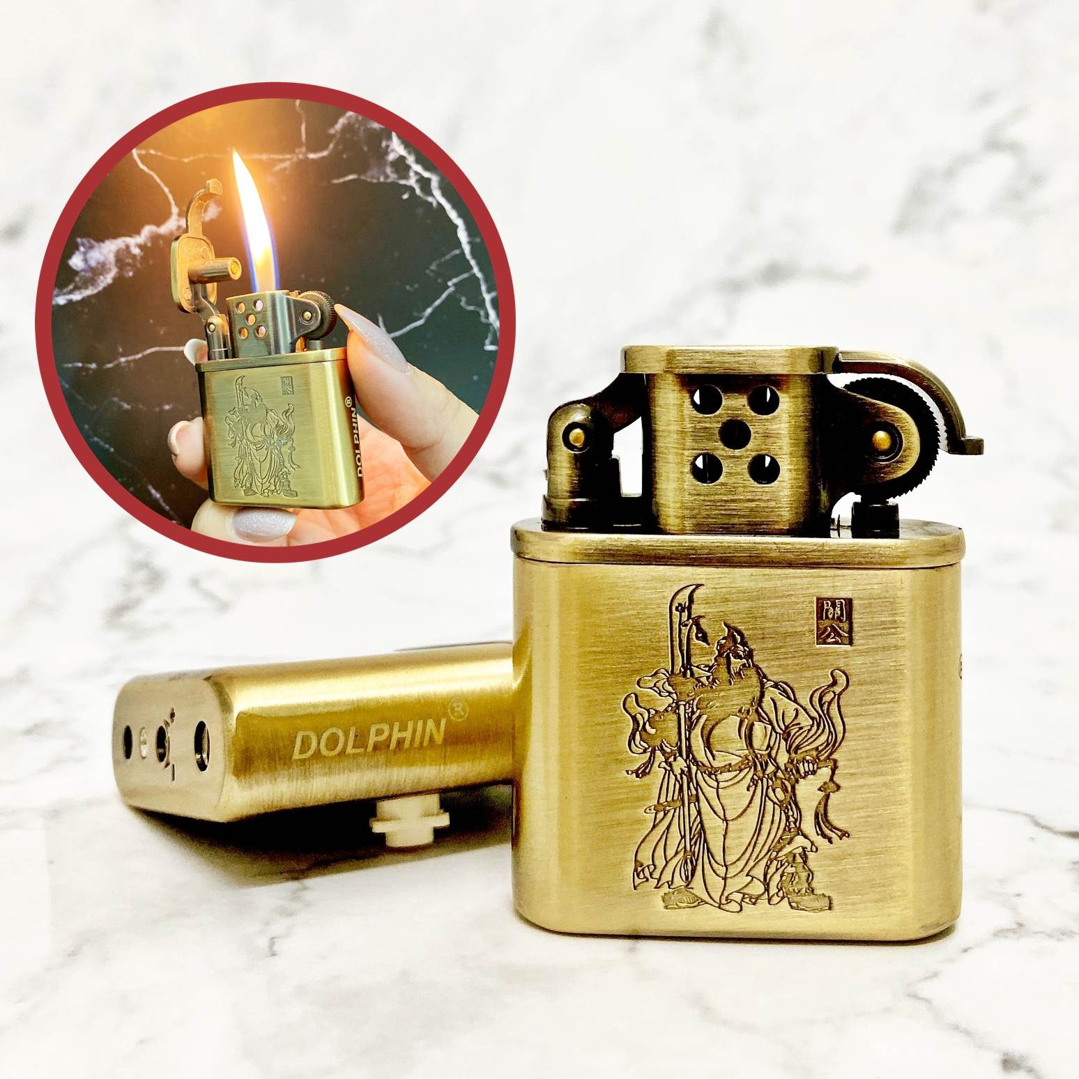BẬT LỬA DOLPHIN CỐI GAS ĐÁ HÌNH QUAN CÔNG - (XÀI GAS)