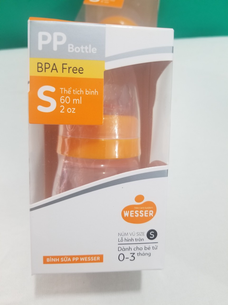 Bình sữa cổ hẹp wesser PP 60ml,140ml, 250ml