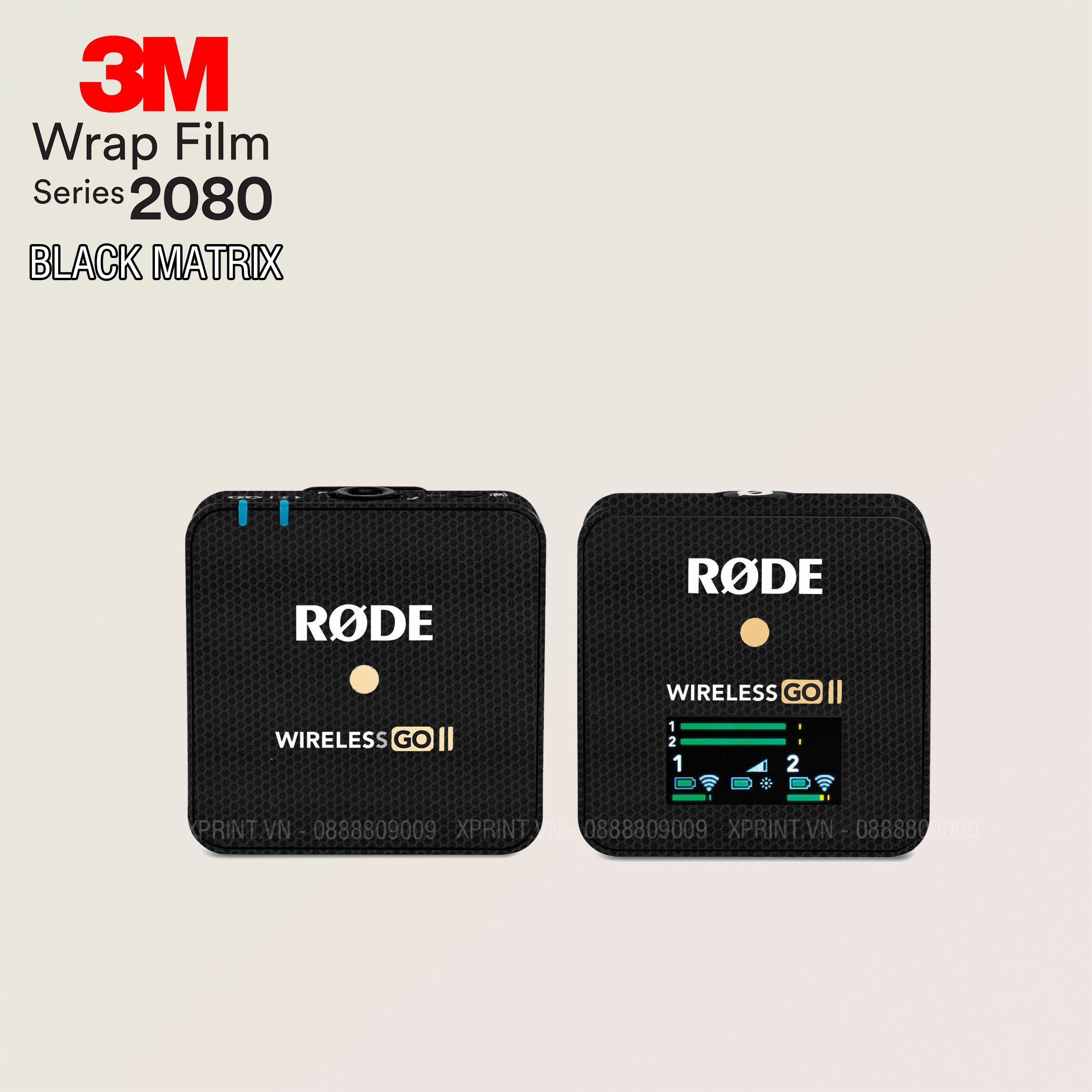 Miếng dán, skin 3M 2080 vân nổi cho Mic Rode, Micro Rodo Go, Go II