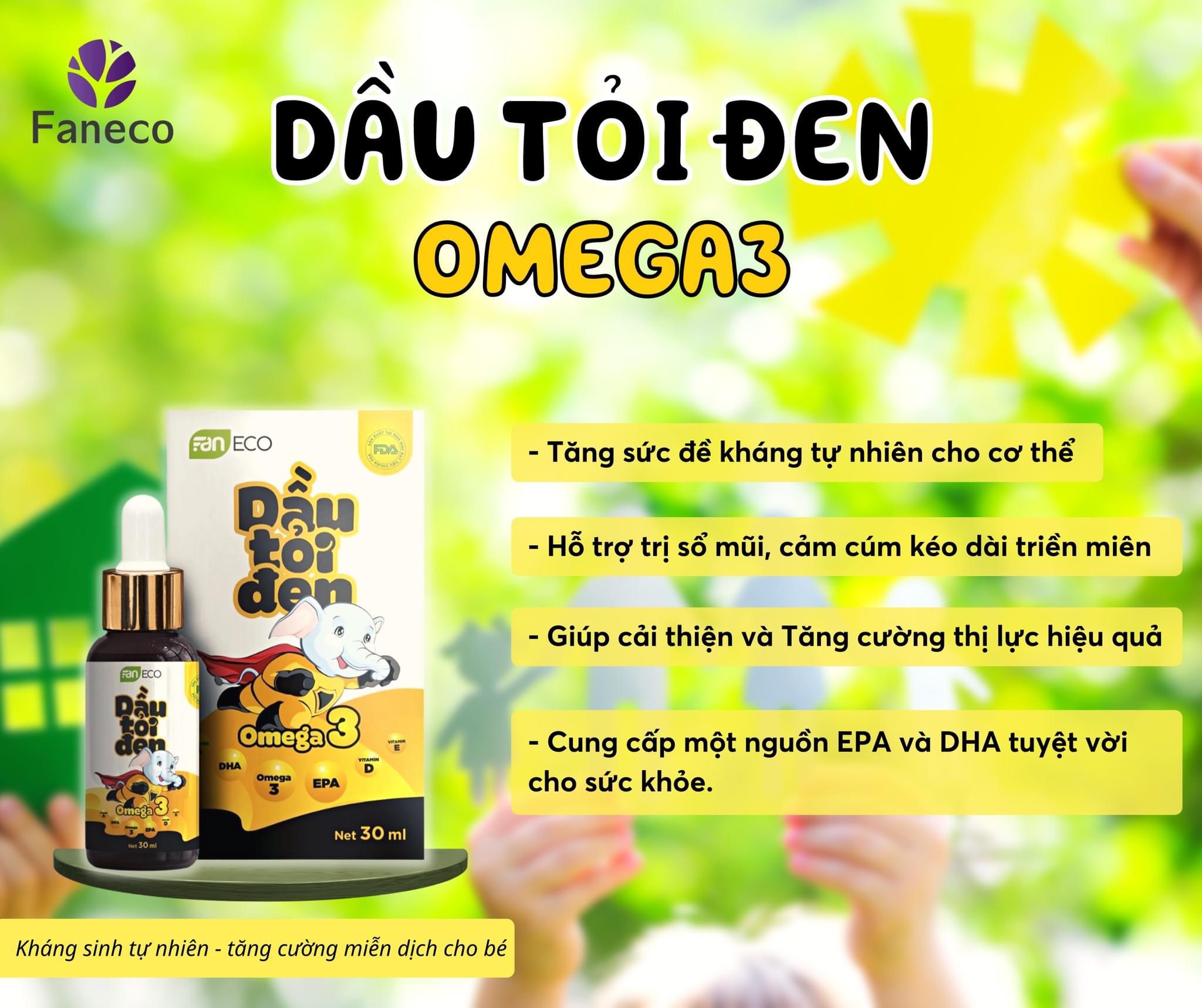 Dầu tỏi Đen Omega 3 Tăng Cường Đề Kháng