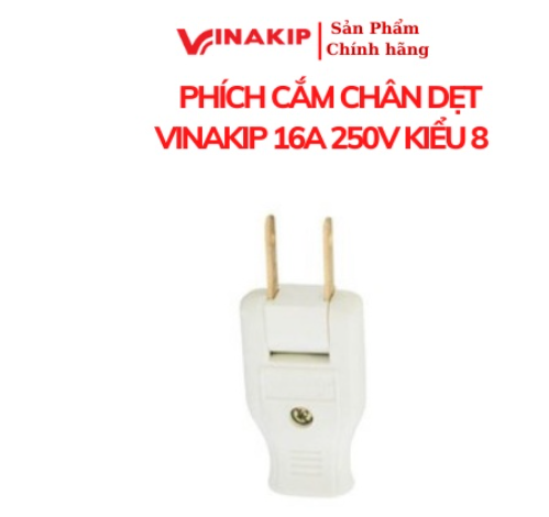 Phích cắm chân dẹt 16a 250v kiểu 8 - vinakip