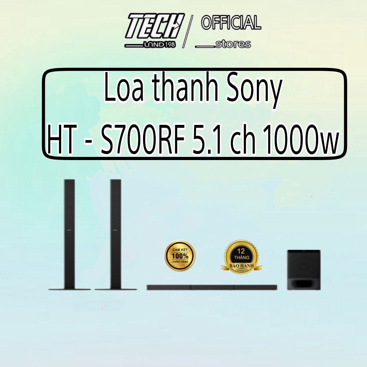 [FREE SHIP TOÀN QUỐC] [Trả góp 0%]Dàn âm thanh Sound bar Sony HT-S700RF 1000W Và SONY S350 - 320W