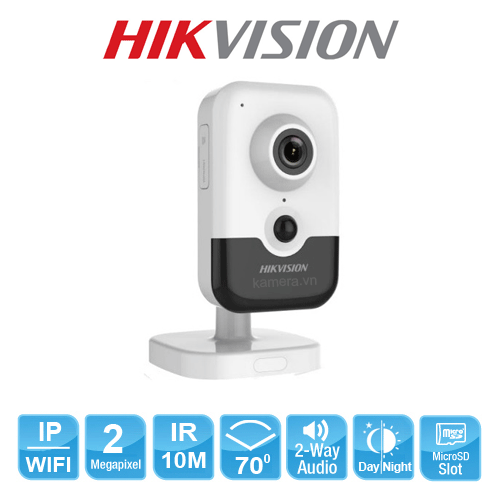 Camera wifi Hikvison Cube DS-2CD2421G0-IW H265+ đàm thoại 2 chiều - TRANGIATELCOM