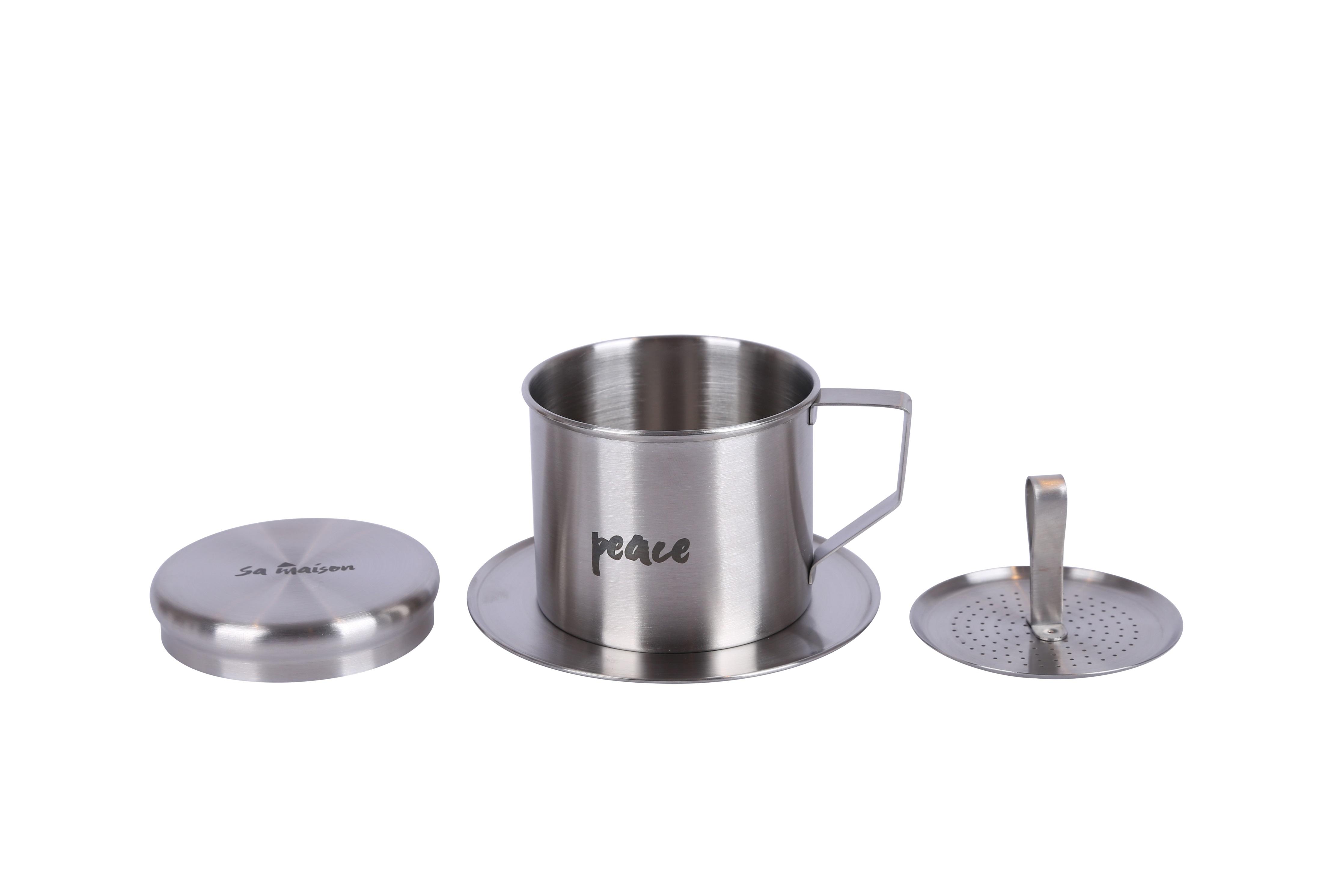 Phin café Sa Maison Peace, chất liệu inox không gỉ