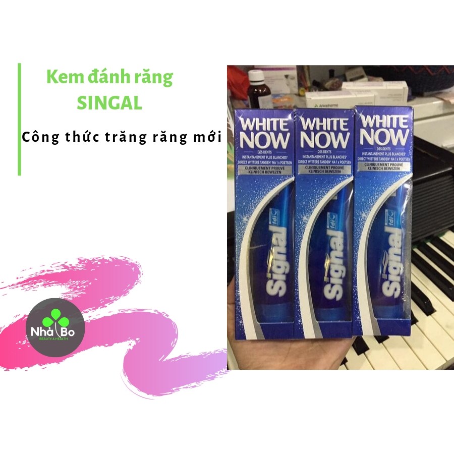 Kem đánh răng trắng sáng Signal White Now - Pháp