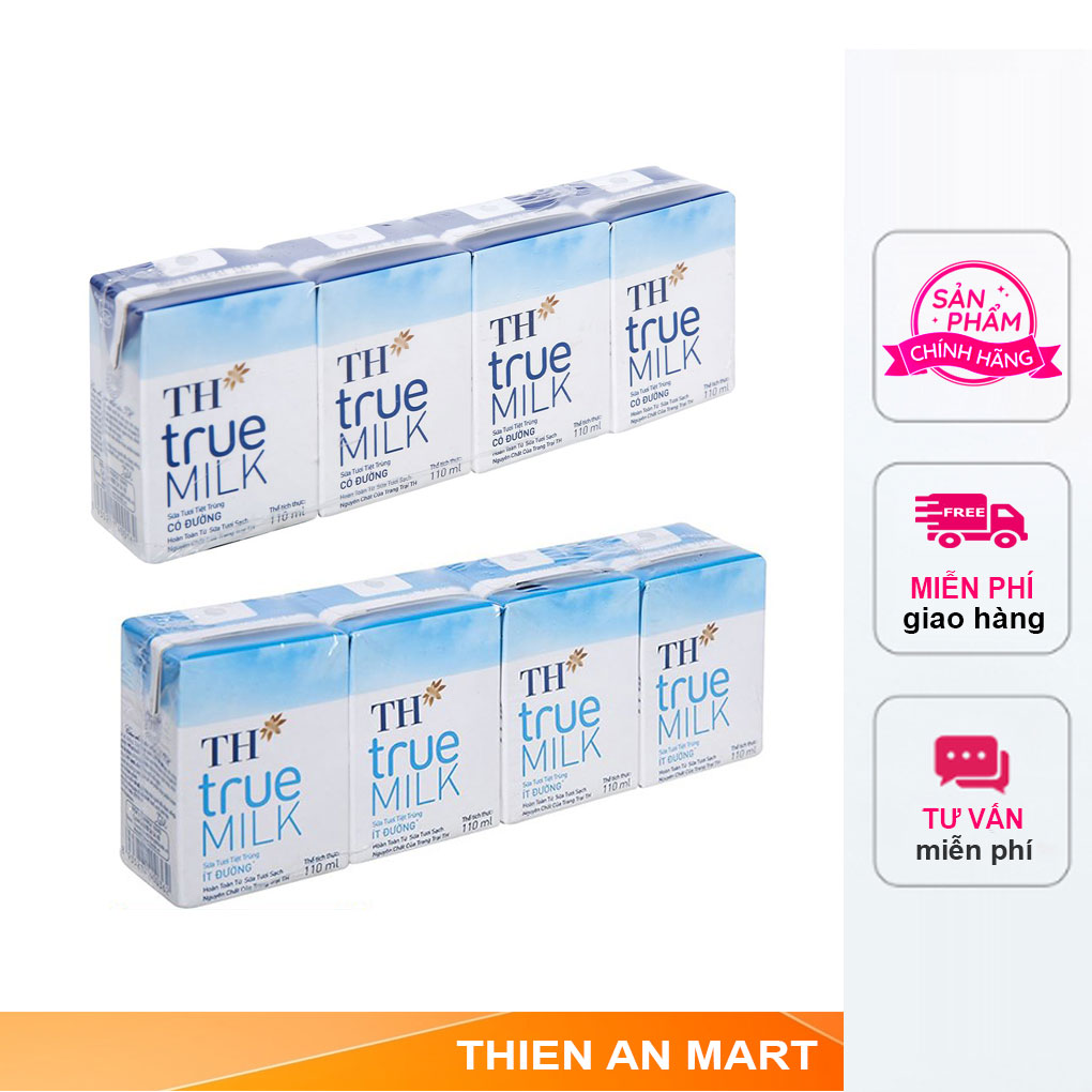 Combo 2 lốc sữa tươi TH Truemilk 110ml