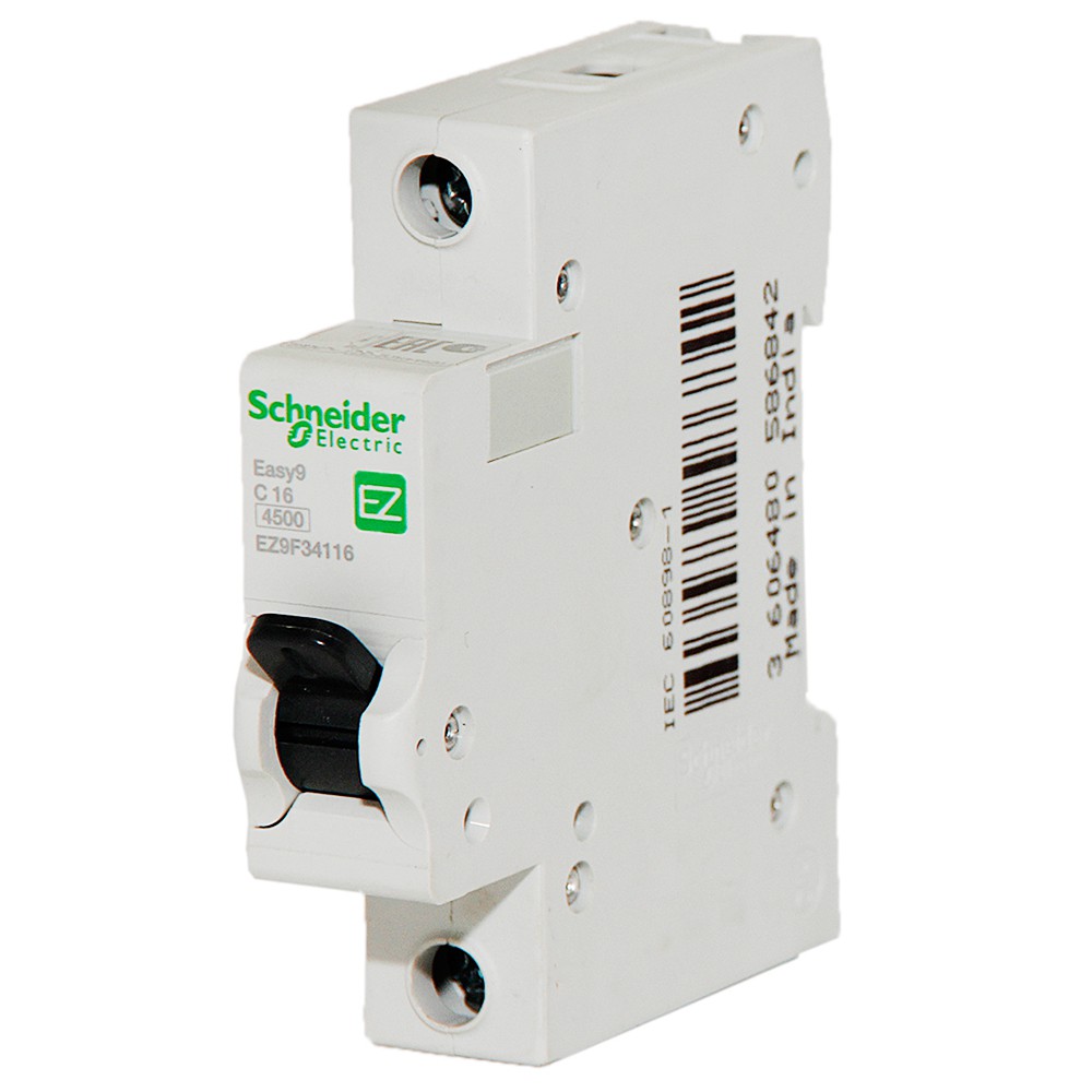 Cầu dao tự động MCB 1 pha 4,5kA, Schneider