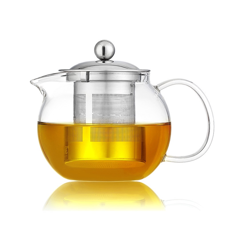 Bình thủy tinh pha trà 650ml có lõi lọc inox