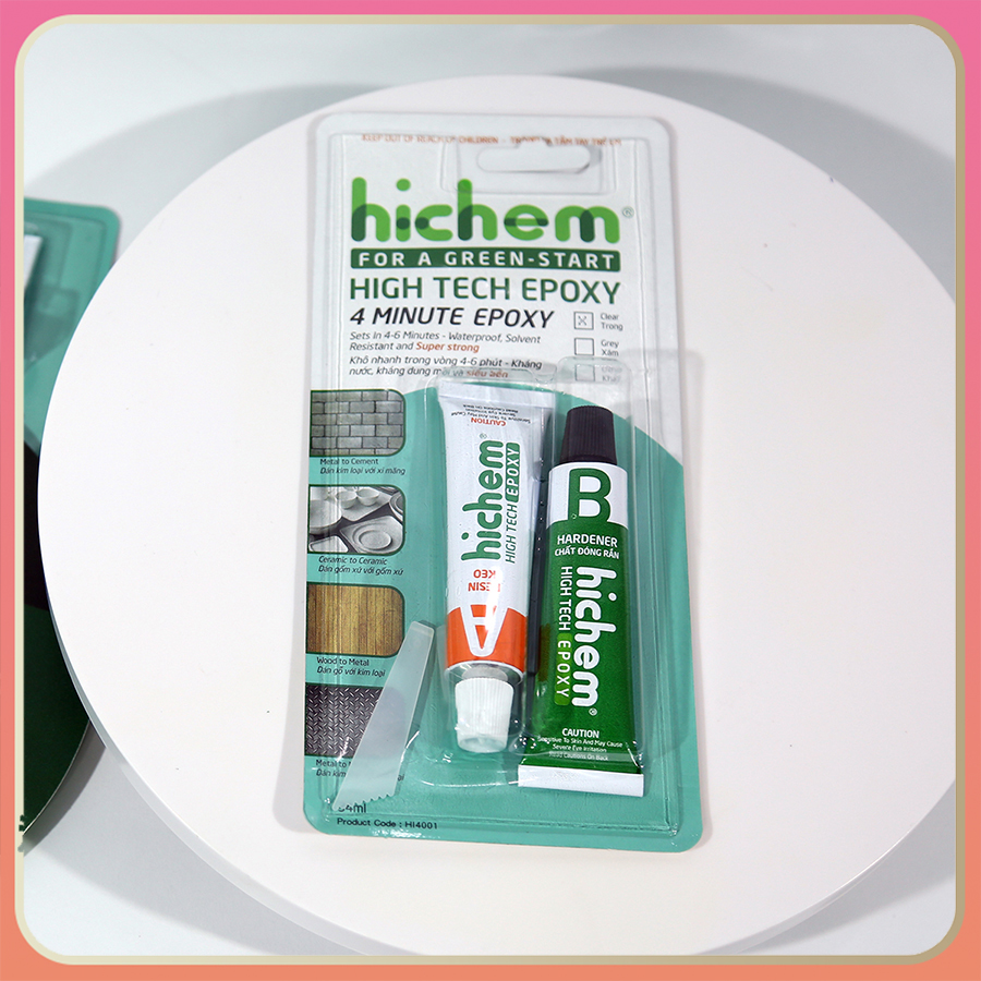 Keo A/B Hichem Epoxy High tech epoxy xám (2 thành phần)