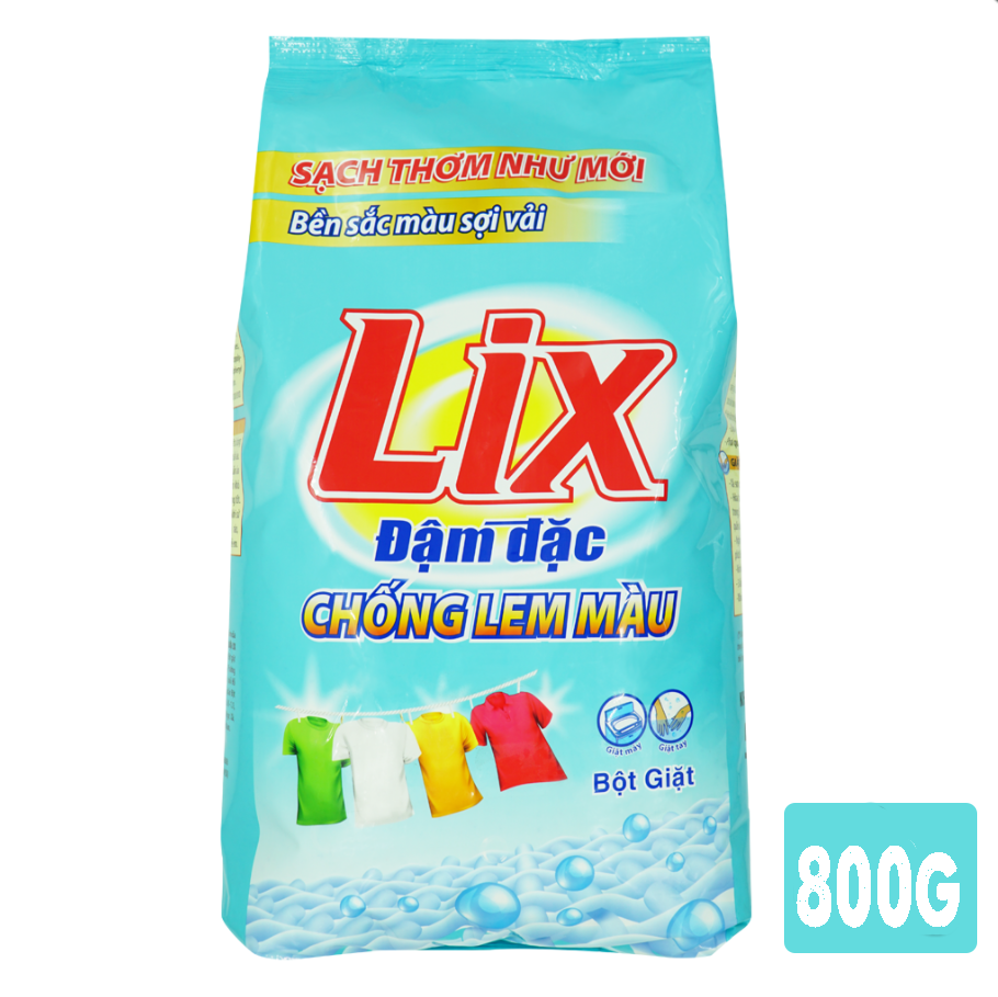 Bột giăt Lix đậm đặc chống lem màu 800g