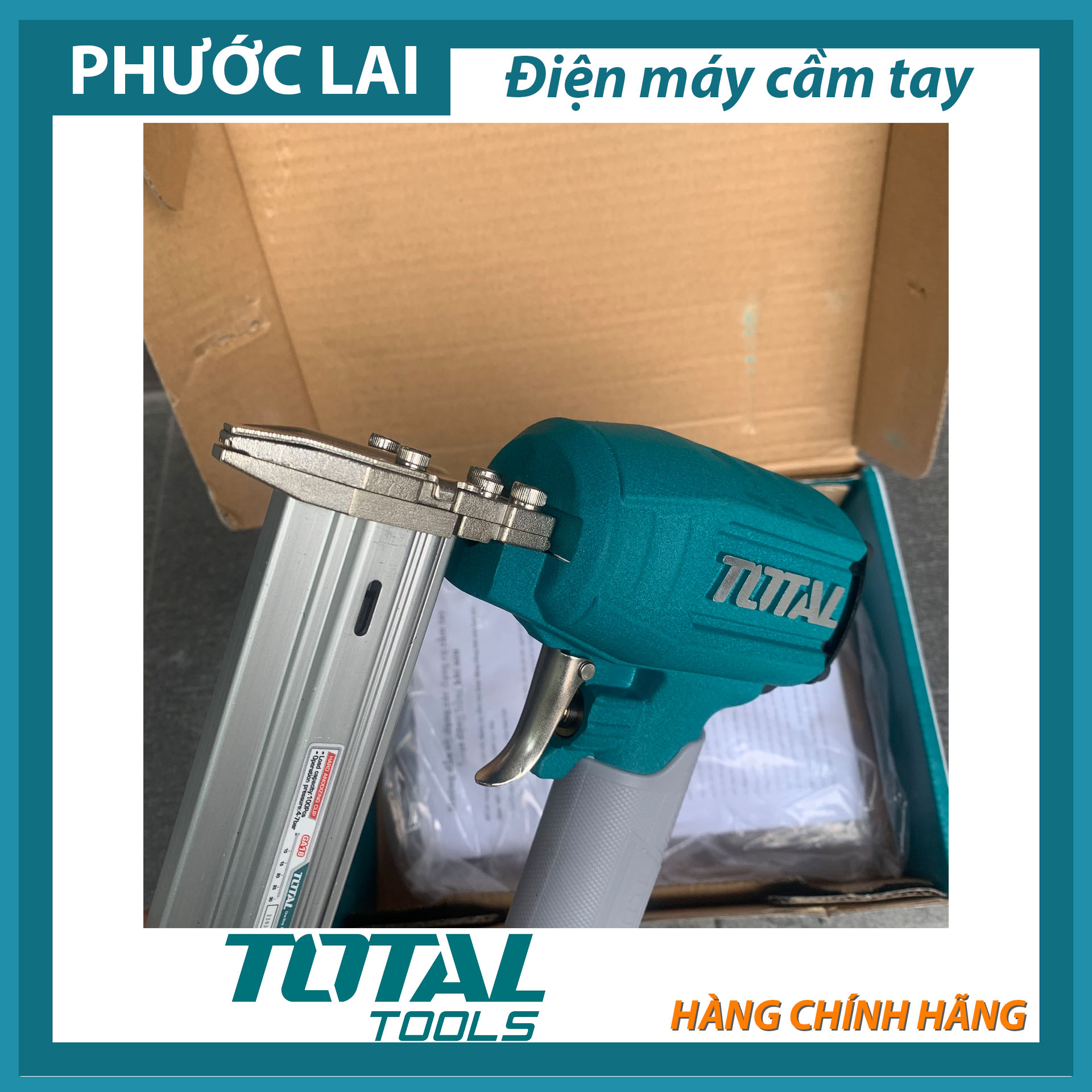 Súng bắn đinh thẳng dùng hơi Total TAT83301-3 (dành cho bắn gỗ)