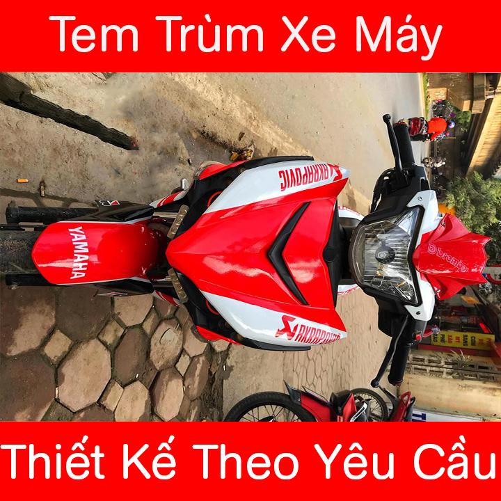 Tem Trùm Exciter 150 Trắng Đỏ Ducati Thể Thao