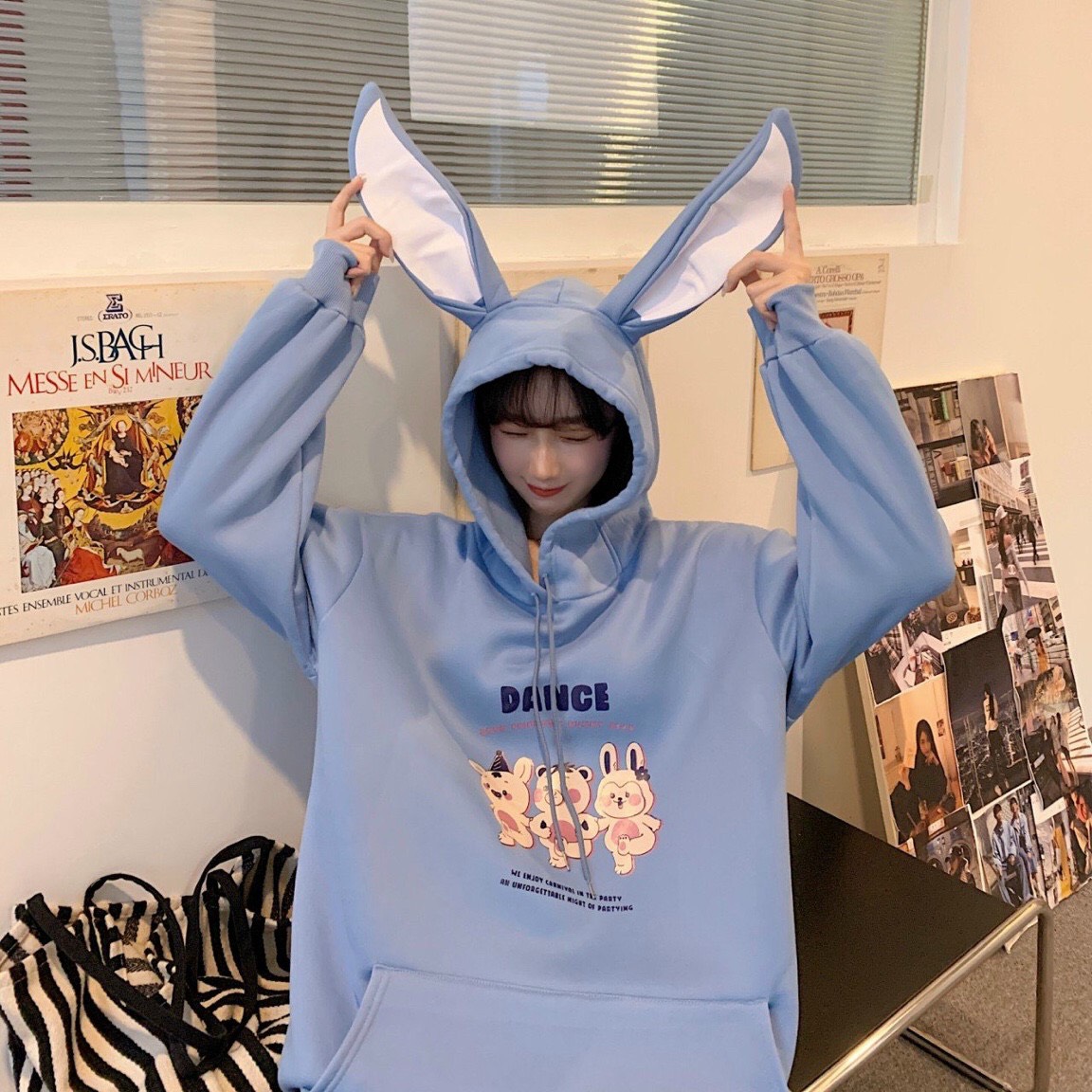 Áo Khoác Hoodie Nữ form rộng siêu cá tính,Chất vải nỉ thun mềm mại sang trọng lót bông cực hot(Có Nón)