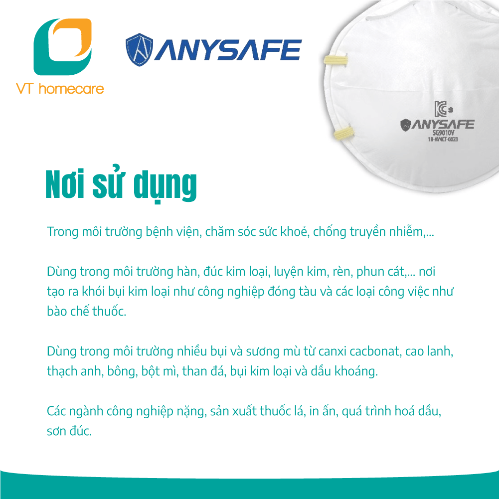 Khẩu trang VN95 không van (hộp 20 cái)