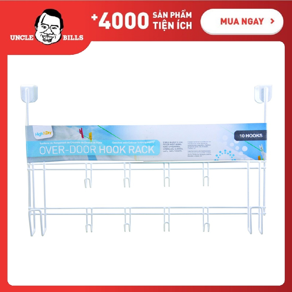 Móc treo quần áo gắn cửa Uncle Bills BL0053