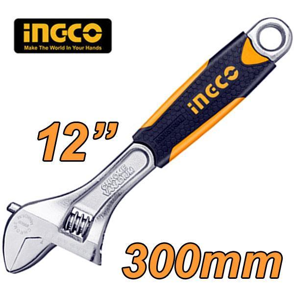 Mỏ lết cán bọc nhựa INGCO HADW131128 (dài 30cm - 12 inch)