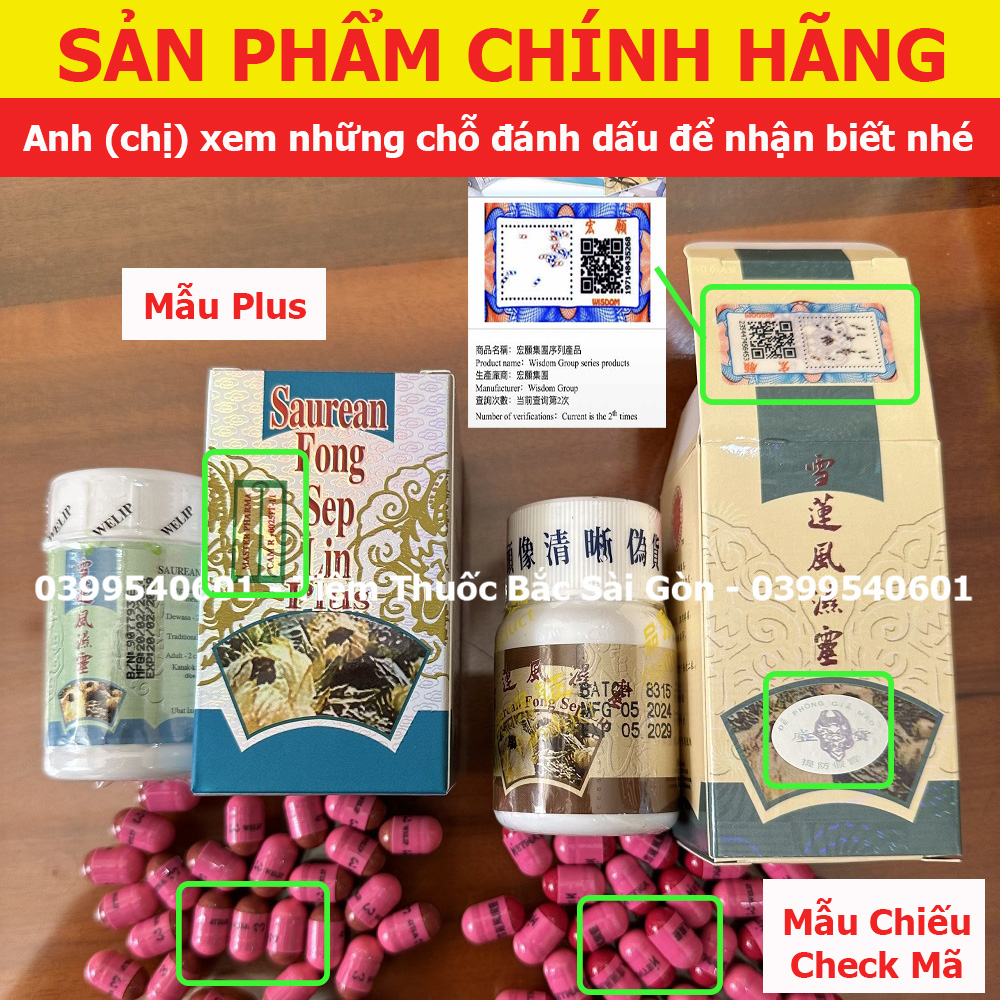Tuyết Liên Phong Thấp Linh Malaysia - Saurean Fong Sep Lin Hộp 30 viên ( chính hãng, date mới)