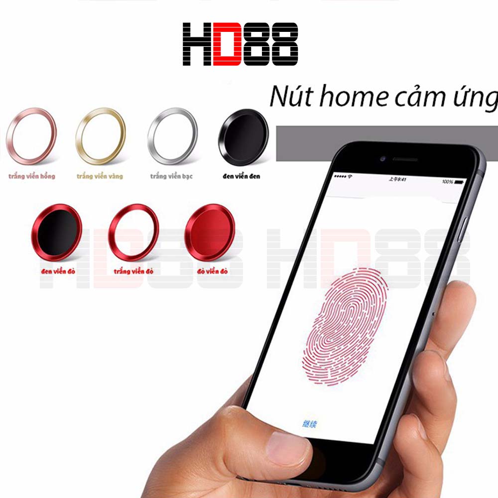 Miếng dán nút home cảm ứng vân tay cho iPhone xinh - HD88