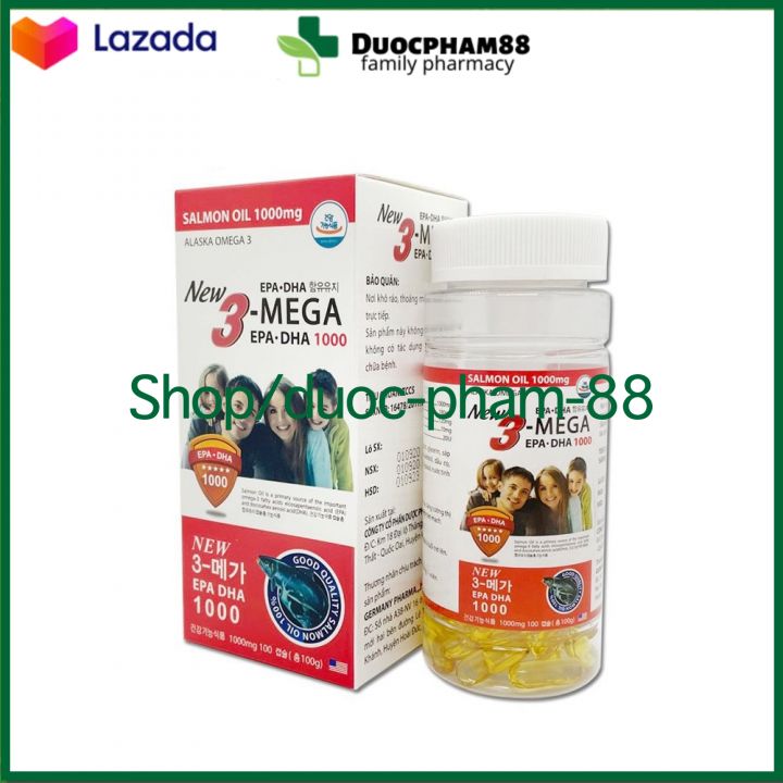 BÁO GIÁ THỰC PHẨM BỔ SUNG KẸO POKEMON HỘP 3 VIÊN | Shopee Lazada Sendo Tiki mới nhất 8 New mega 3 - Hộp 100 viên - Dầu cá 3 mega bổ sung DHA- Giảm Cholesterol Máu,Bổ Não, Sáng Mắt, Khỏe TIm Mạch Thực phẩm chức năng chăm sóc sức khỏe