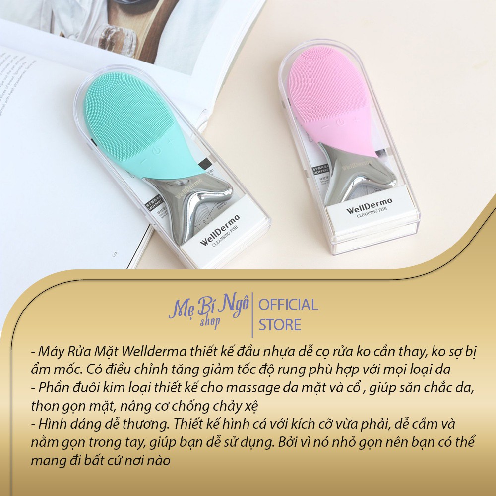 Máy Rửa Mặt Cá Wellderma Hàn Quốc - Cam kết hàng