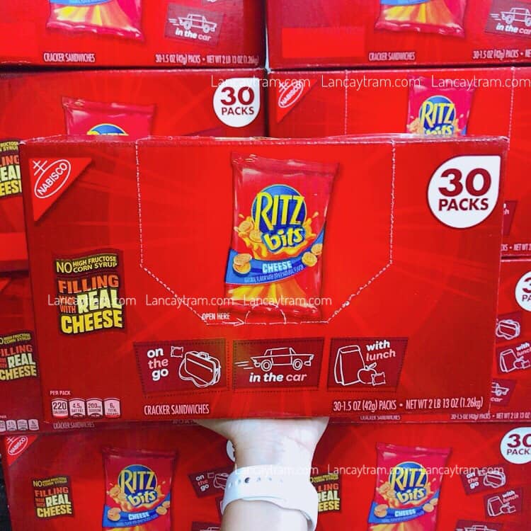 [HANGMYNHAP]BÁNH RITZ PHÔ MAI MỸ THÙNG 30 GÓI X 42GR
