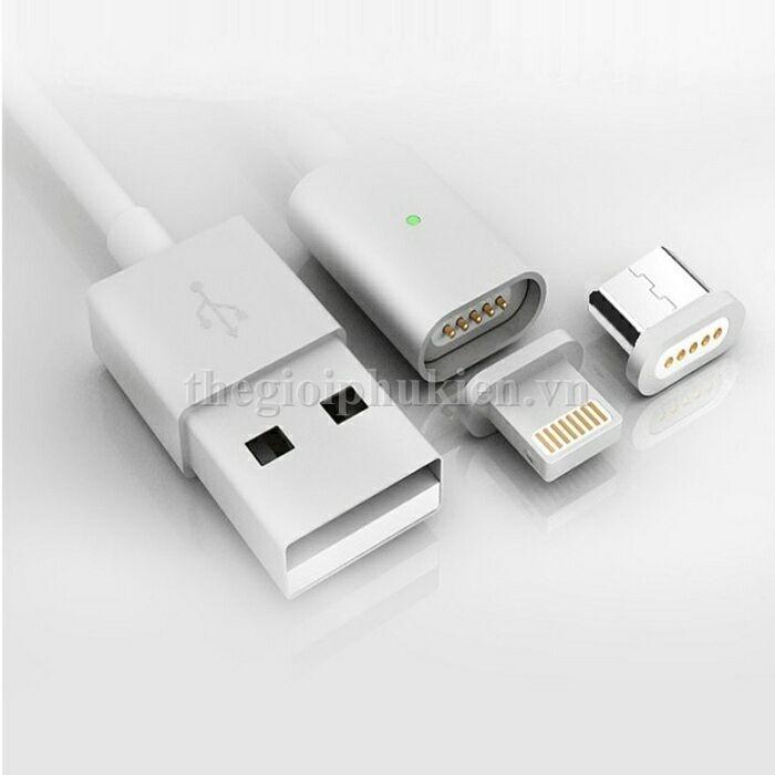 Cáp sạc từ tính M4-Snap Magnetic cho iPhone iPad, Android (Micro USB)