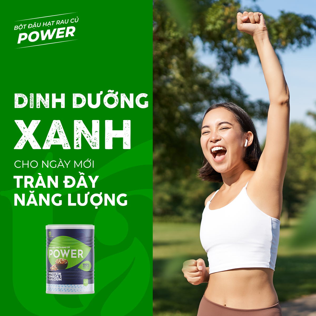 BỘT ĐẬU HẠT VÀ RAU CỦ POWER - 420g