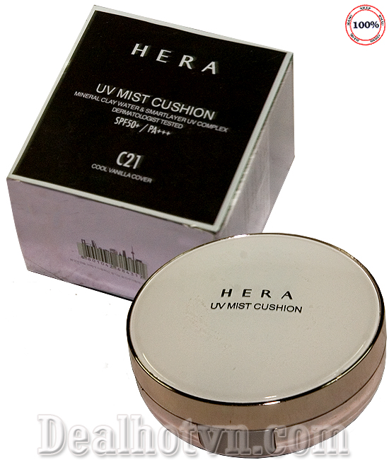Phấn nước chống nắng kiềm dầu hera uv mist cushion spf50+ pa+++ kèm lõi phụ thay thế