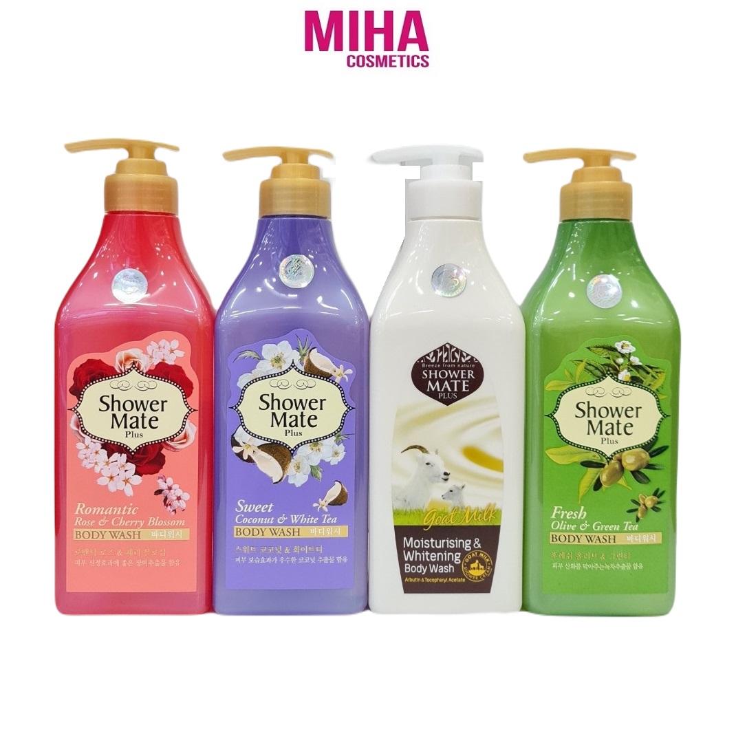 Sữa Tắm Dưỡng Ẩm Trắng Da Shower Mate Plus 550ml Hàn Quốc