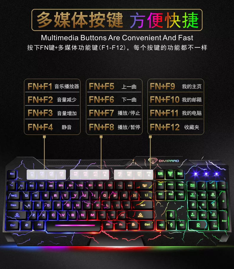 [HCM]Bàn phím giả cơ DIVIPARD GK 60