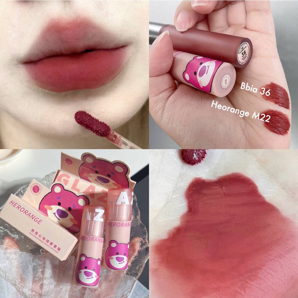 Son kem HERORANGE dupe bbi 38 mềm mịn môi