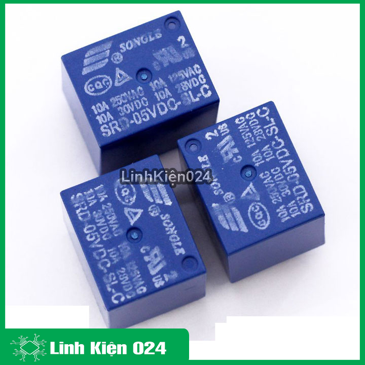 Bộ 3 chiếc relay songle srd 5P 5vdc 10a
