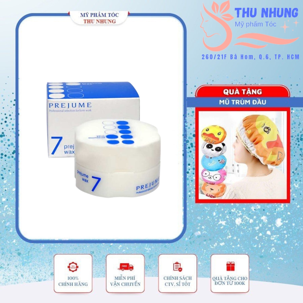[TẶNG MŨ TRÙM][HCM]WAX TẠO KIỂU TÓC CỨNG VỪA 7 PREJUME MILBON 90G