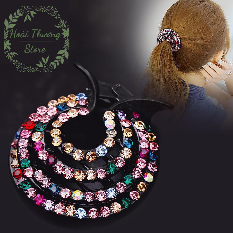 [Mới] 1 Kẹp tóc nữ đuôi ngựa xinh lấp lánh