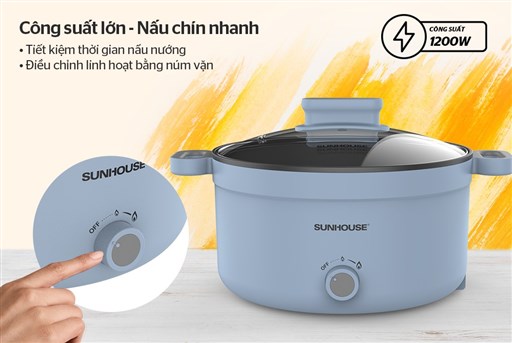 Lẩu điện 3.5L sunhouse SHD4528