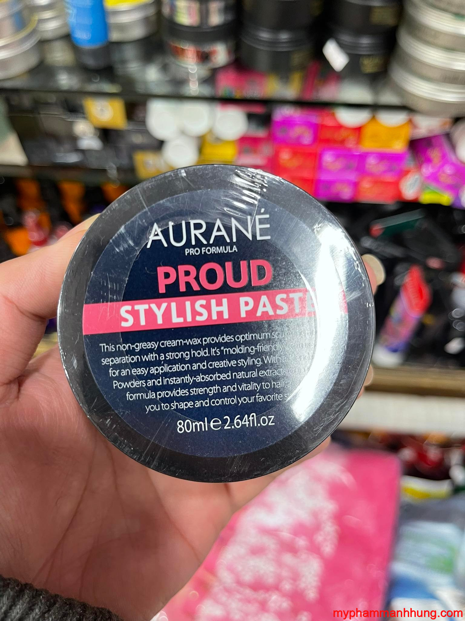 [HCM]Wax Tạo Kiểu Bóng Tóc Aurane Proud Stylish Paste 80Ml