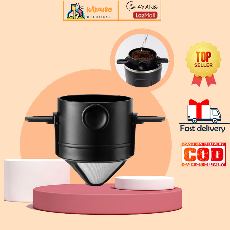 Bộ Lọc Cà Phê Bằng Inox, Giá Để Cốc Lọc Cà Phê Tái Sử Dụng, Bộ Lọc Cà Phê Vĩnh Viễn, Có Thể Dùng Để Lọc Cà Phê Và Trà