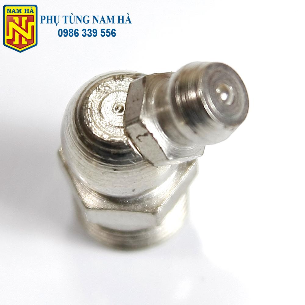 (Loại tốt) - 5 Vú bơm mỡ bò M10 cong 45