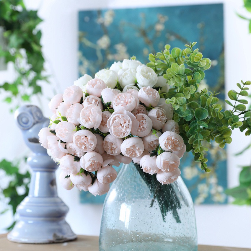 Bó 27 bông hoa hồng lụa siêu đẹp
